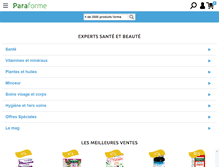 Tablet Screenshot of paraforme.fr